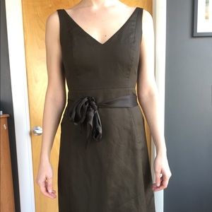 3 /$20 SALE J Crew brown A-line V-neck dress